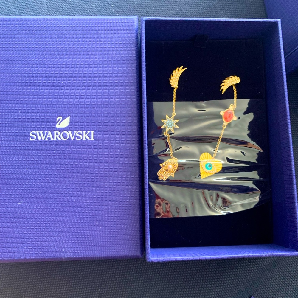 Swarovski crystal goddess earrings